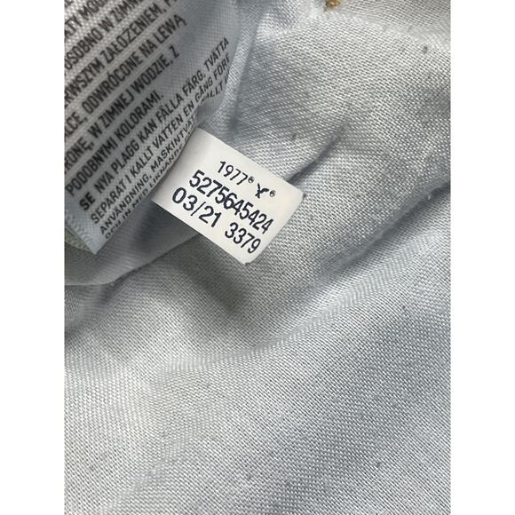 American Eagle Outfitters High Rise Mom Straight Blue Jeans, size 12 short - Picture 14 of 15